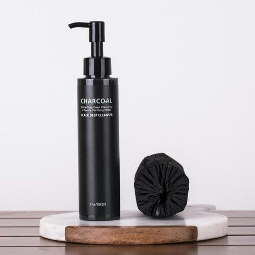 TheYEON Масло очищающее с древесным углём - Charcoal black deep cleanser, 150мл — изображение 2