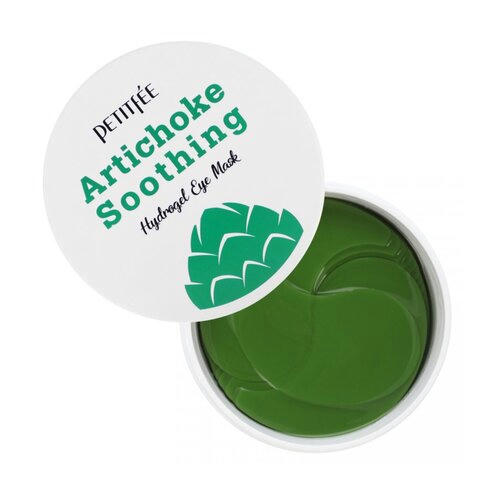 Petitfee Патчи гидрогелевые с артишоком - Artichoke soothing hydrogel eye mask, 60шт — изображение 2
