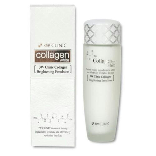 3W Clinic Эмульсия для лица осветляющая - Collagen whitening brightening emulsion, 150мл