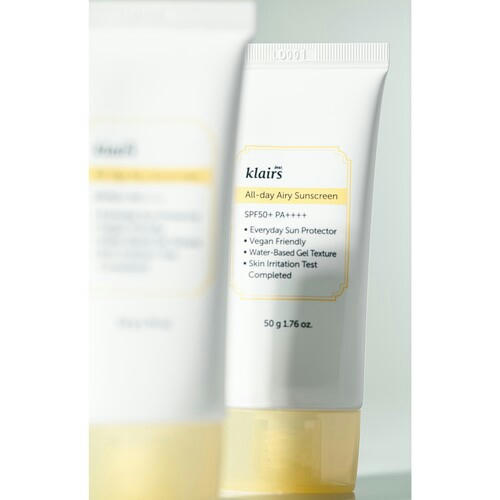 Dear, Klairs Крем солнцезащитный воздушный для ежедневного ухода - All-day airy sunscreen, 50мл — изображение 5