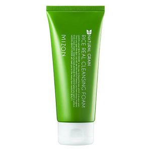 Mizon Пенка для лица с экстрактом рисовых отрубей - Rice real cleansing foam, 150мл