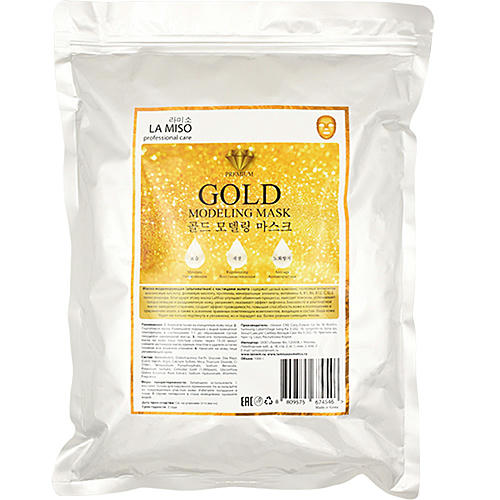 La Miso Маска альгинатная с частицами золота - Gold modeling mask, 1000г