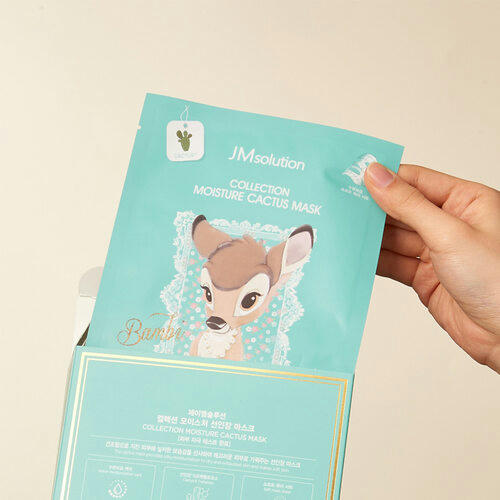 JMsolution Маска тканевая увлажняющая с кактусом – Disney collection moisture cactus mask, 30мл — изображение 2