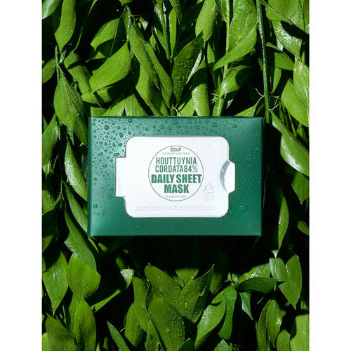 Derma Factory Маски тканевые с экстрактом хауттюйнии - Houttuynia cordata 84% daily sheet mask, 14шт — изображение 3