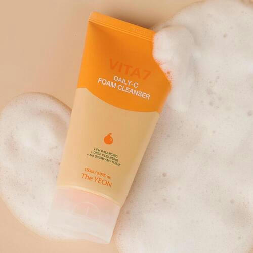 TheYEON Пенка для умывания - Vita7 daily-C foam cleanser, 150мл — изображение 5