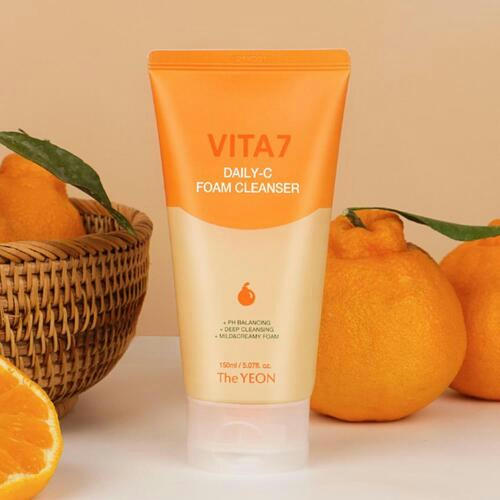 TheYEON Пенка для умывания - Vita7 daily-C foam cleanser, 150мл — изображение 2