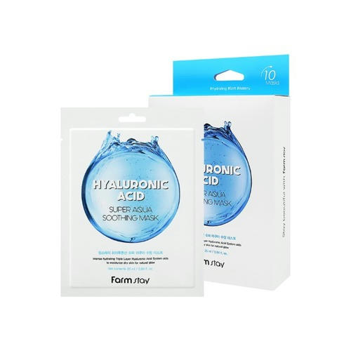 FarmStay Маска тканевая с гиалуроновой кислотой - Hyaluronic acid super aqua soothing mask, 25мл — изображение 2