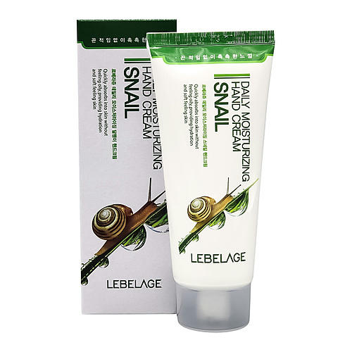 Lebelage Крем для рук увлажняющий с муцином улитки - Daily moisturizing snail hand cream, 100мл