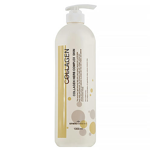 Esthetic House Тоник для лица с коллагеном и растит.экстрактами - Collagen herb complex skin, 1000мл