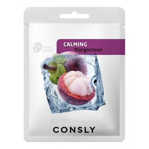 Consly Маска тканевая с экстрактом мангостина - Mangosteen calming mask pack, 5шт*20мл — изображение 2