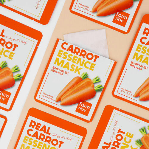 FarmStay Маска тканевая с экстрактом моркови - Real carrot essence mask, 23мл — изображение 3