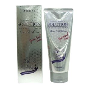 Deoproce Пенка для умывания с маслом норки 8в1 - Solution cleansing foam mink oil, 170г