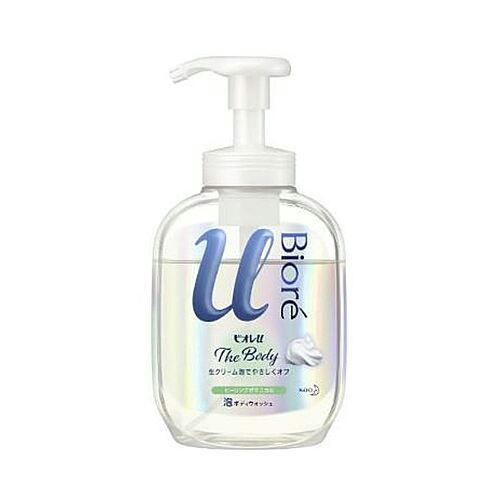 KAO Крем-пенка для душа с ароматом целебных трав - Biore u body wash pure savon, 540мл
