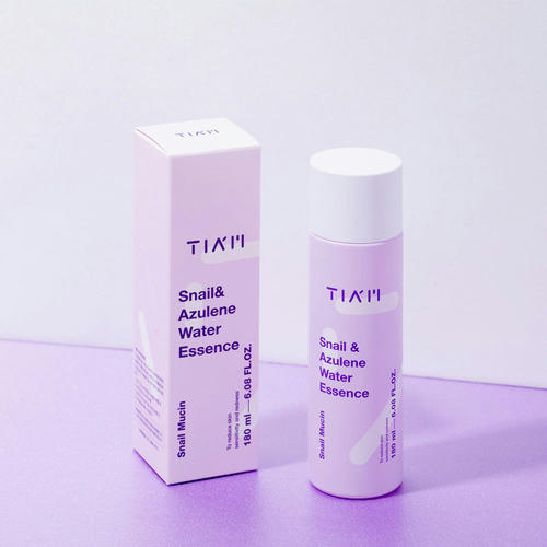 TIAM Тонер-эссенция с муцином улитки и азуленом - Snail & Azulene Water Essence, 180мл — изображение 2