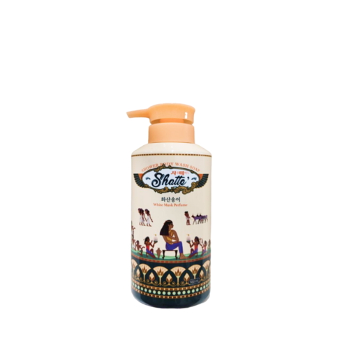 Mukunghwa Мыло для тела жидкое белый мускус - Jeju volcanic scoria shower body soap, 500мл — изображение 4