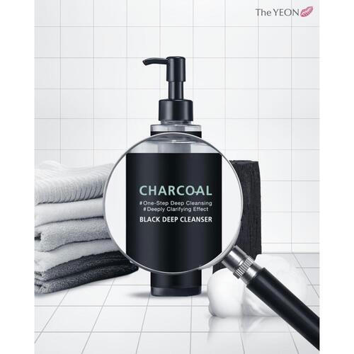 TheYEON Масло очищающее с древесным углём - Charcoal black deep cleanser, 150мл — изображение 4