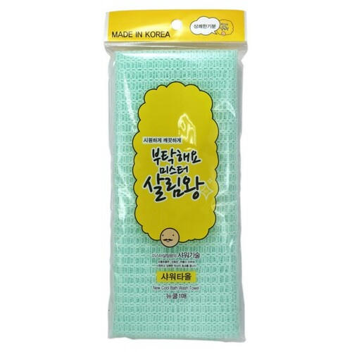 Insan Мочалка для тела средней жесткости «светло-зеленая» - New cool bath wash towel , 1шт