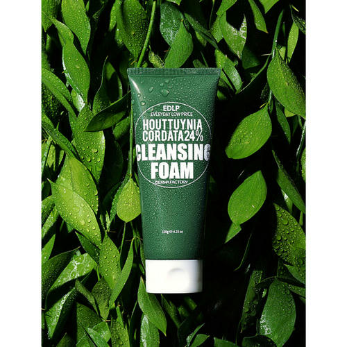 Derma Factory Пенка очищающая с экстрактом хауттюйнии - Houttuynia cordata 24% cleansing foam, 120г — изображение 5