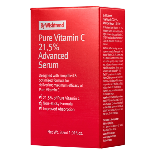 By Wishtrend Сыворотка для лица с витамином С - Pure vitamin c 21.5% advanced serum, 30мл — изображение 3