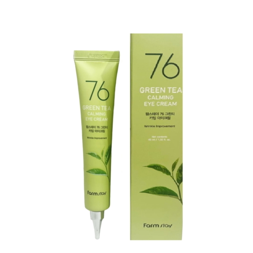 FarmStay Крем для кожи вокруг глаз с зеленым чаем - 76 green tea calming eye cream, 45мл