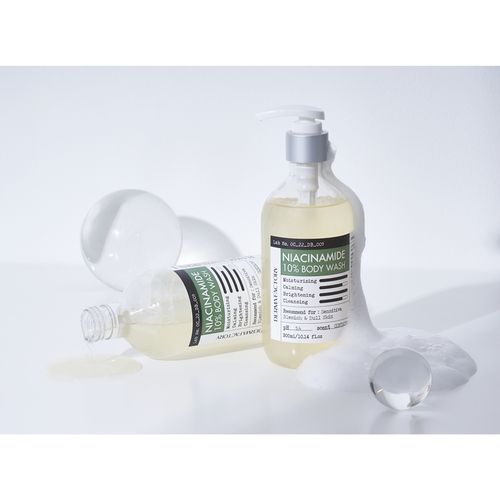 Derma Factory Гель для душа успокаивающий с ниацинамидом - Niacinamide 10% body wash, 300мл — изображение 4