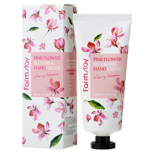 FarmStay Крем для рук с экстрактом цветов вишни - Pink flower hand cream cherry blossom, 100мл