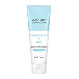MediFlower Пенка для умывания с гиалуроновой кислотой и AHA кислотами - Hyaluronic cleansing, 120мл