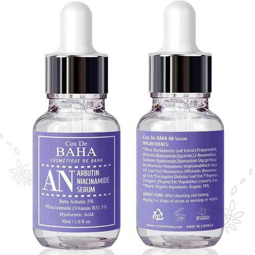 Cos De BAHA Сыворотка против пигментации - Arbutin+niacinamide serum (AN), 30мл — изображение 4