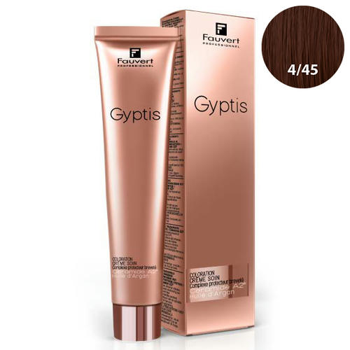 FAUVERT, Перманентный краситель для волос с керамидами А2 Gyptis 4/45, 100 мл