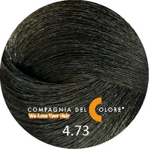COMPAGNIA DEL COLORE, Стойкая низкоаммиачная краска для волос 4.73, 100 мл