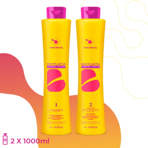 NANO BRAZIL, Набор для волос BIXYPLASTIA (шаг 1 + шаг 2), 2х1000 мл