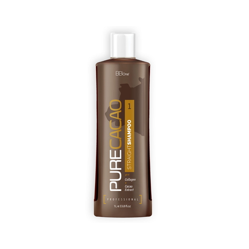 BB ONE, Подготавливающий шампунь Шаг 1 Pure Cacao Straight, 1000 мл