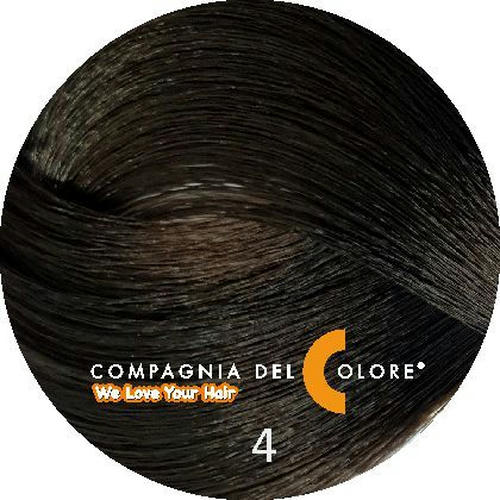 COMPAGNIA DEL COLORE, Стойкая низкоаммиачная краска для волос 4, 100 мл
