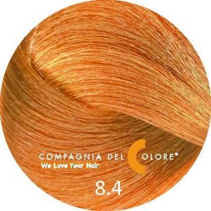 COMPAGNIA DEL COLORE, Стойкая низкоаммиачная краска для волос 8.4, 100 мл