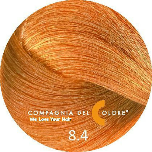 COMPAGNIA DEL COLORE, Стойкая низкоаммиачная краска для волос 8.4, 100 мл