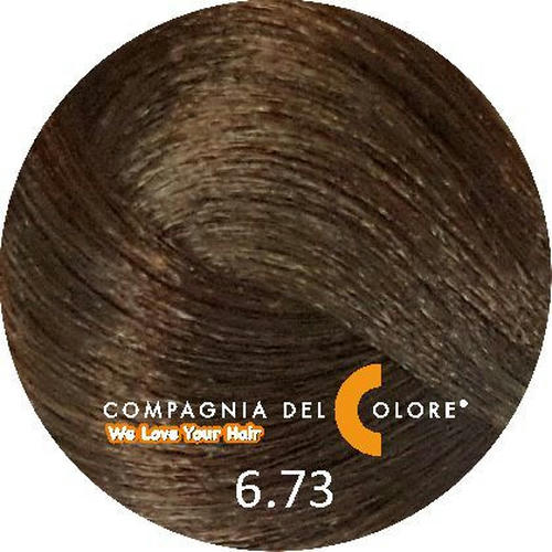 COMPAGNIA DEL COLORE, Стойкая низкоаммиачная краска для волос 6/73, 100 мл