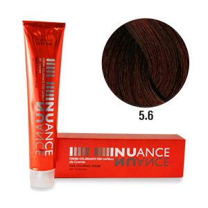 PUNTI DI VISTA, Крем-краска для волос с керамидами Nuance 5.6, 100 мл