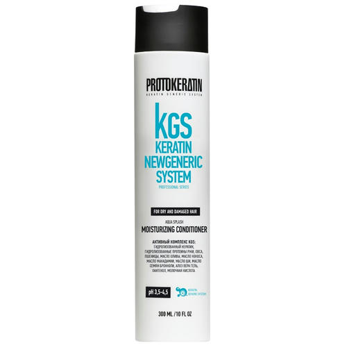 PROTOKERATIN, Кондиционер интенсивное увлажнение Aqua Splash Moisturizing Conditioner, 300 мл