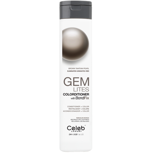 CELEB LUXURY, Кондиционер тонирующий корректирующий цвет Gem Lites Colorditioner жемчужина Таити, 244 мл