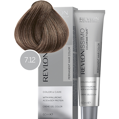 REVLON, Крем-краска для волос Revlonissimo Colorsmetique 7.12, 60 мл