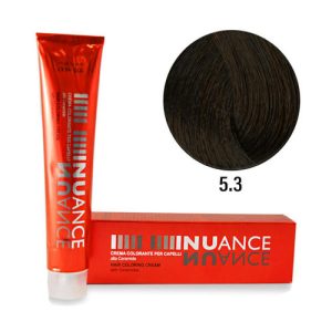 PUNTI DI VISTA, Крем-краска для волос с керамидами Nuance 5.3, 100 мл