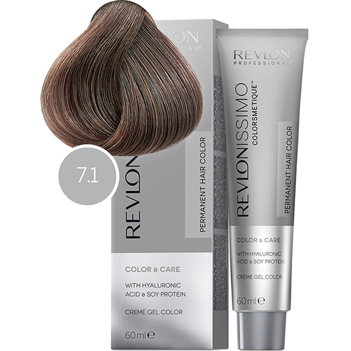 REVLON, Крем-краска для волос Revlonissimo Colorsmetique 7.1, 60 мл