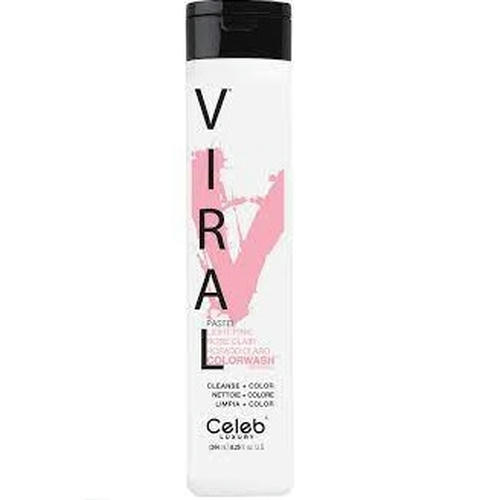 CELEB LUXURY, Кондиционер тонирующий для яркости цвета Viral Colorditioner розовая пастель, 244 мл