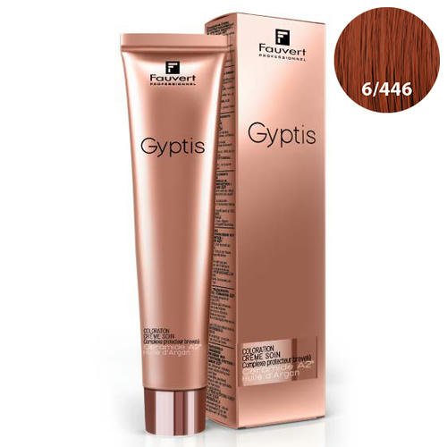 FAUVERT, Перманентный краситель для волос с керамидами А2 Gyptis 6/446, 100 мл