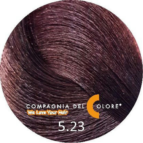 COMPAGNIA DEL COLORE, Стойкая низкоаммиачная краска для волос 5.23, 100 мл