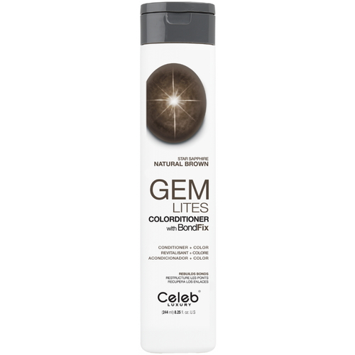 CELEB LUXURY, Кондиционер тонирующий корректирующий цвет Gem Lites Colorditioner звёздный сапфир, 244 мл