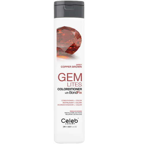 CELEB LUXURY, Кондиционер тонирующий корректирующий цвет Gem Lites Colorditioner янтарь, 244 мл