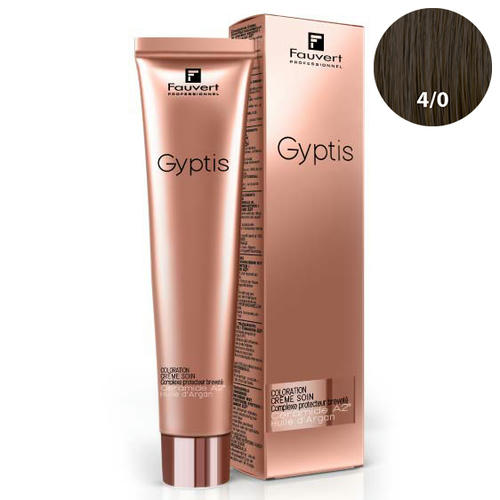 FAUVERT, Перманентный краситель для волос с керамидами А2 Gyptis 4/0, 100 мл