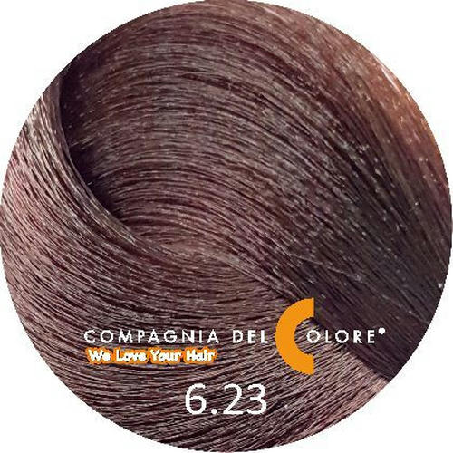 COMPAGNIA DEL COLORE, Стойкая низкоаммиачная краска для волос 6.23, 100 мл
