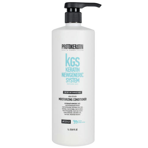 PROTOKERATIN, Кондиционер интенсивное увлажнение Aqua Splash Moisturizing Conditioner, 1000 мл